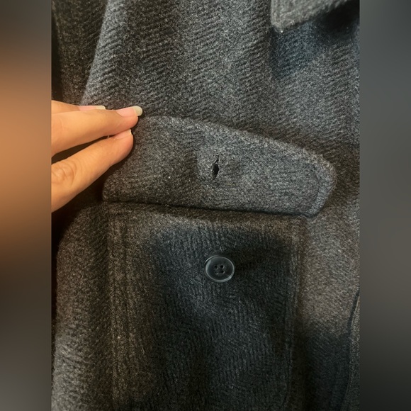 Jachs New York Men's Grey Sherpa Lined Wool Blend Shirt Jacket 
Size L - Picture 5 of 16